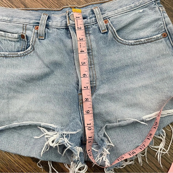 Levi’s blue high waist denim shorts size 28 - Picture 7 of 10